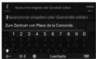ALPINE X802DU - Eingeben von Zielorten (nur X902D/X802D-U/INE-W710D) - 3