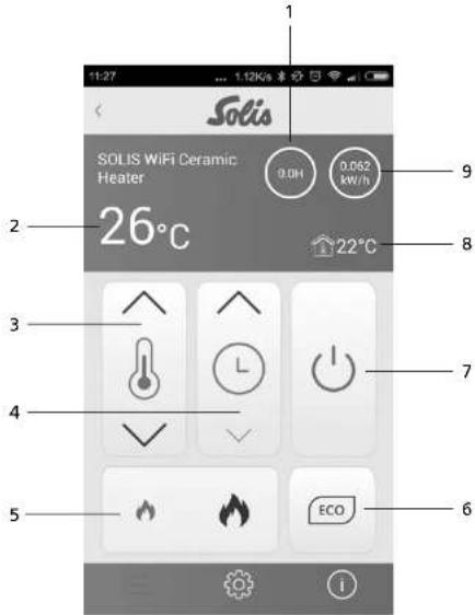 Solis WiFi Ceramic Heater - Utilisation avec un smartphone - 1