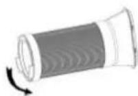 ROTEL U797CH1 - Montage du flexible d'évacuation (Mode CLIMATISATION) - 2