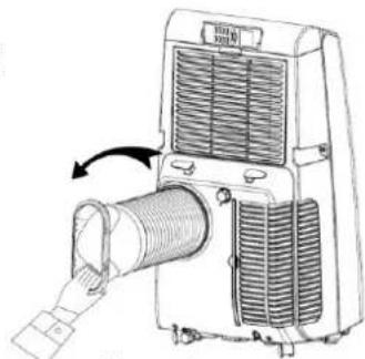 ROTEL U798CH1 - Installatione del tubo di scarico dell'aria - 1