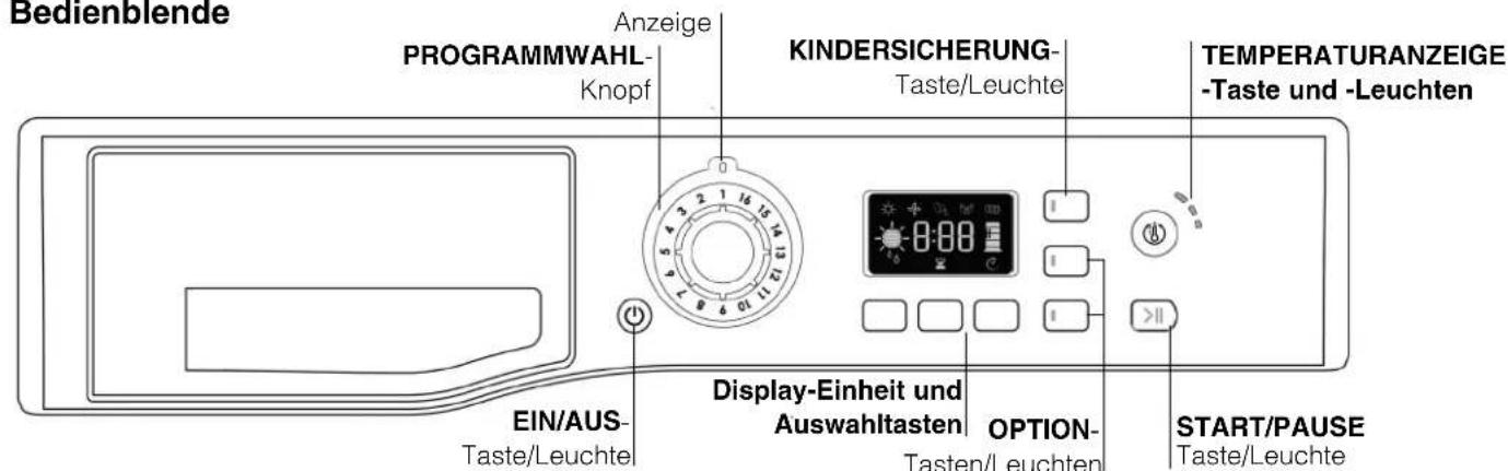 HOTPOINT TCF 87B 6HYN - Bedienblende - 1
