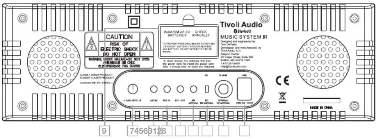 TIVOLI AUDIO Music System BT - Voorzijde - 12