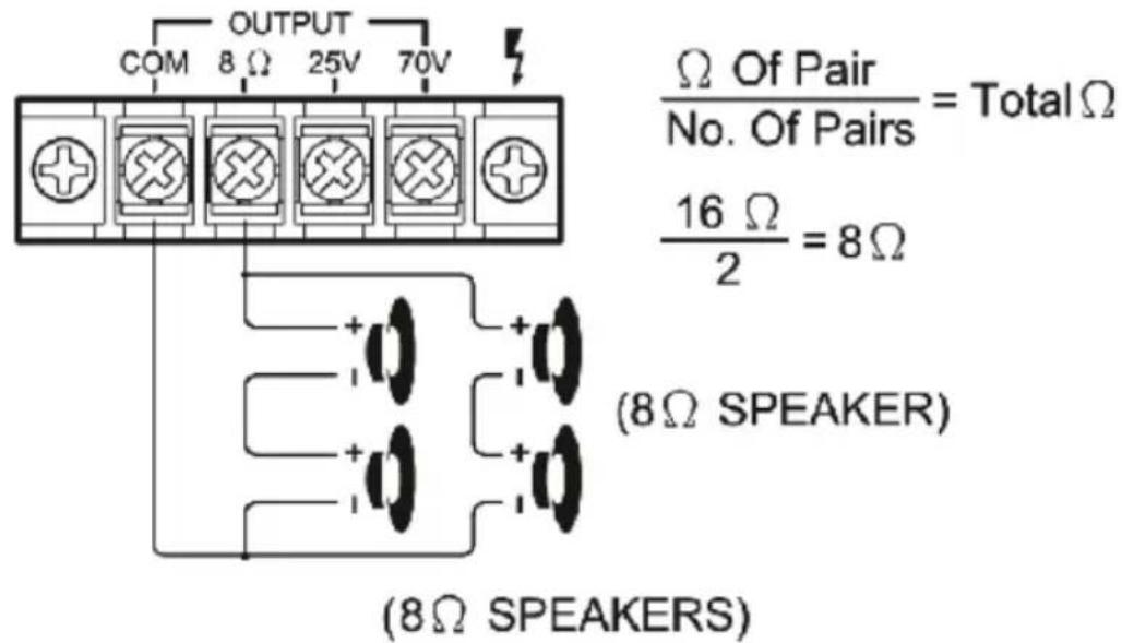 Pyle PCM20A - SISTEMA 4: Cuatro altavoces en series y en paralelo - 1