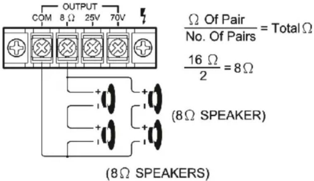 Pyle PCM20A - SISTEMA 4: Quattro diffusori in seri e in parallelo - 1