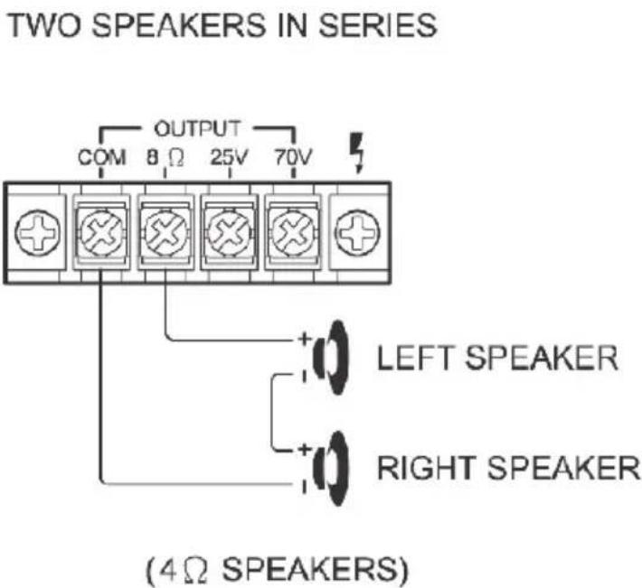 Pyle PCM20A - SYSTEM 2 : Two (or more) Speakers in Series - 1