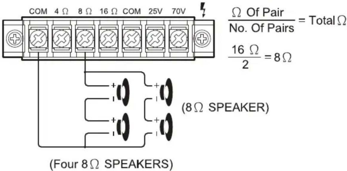 Pyle PCM30A - SYSTEM 4: Four Speakers in Series and Parallel - 1