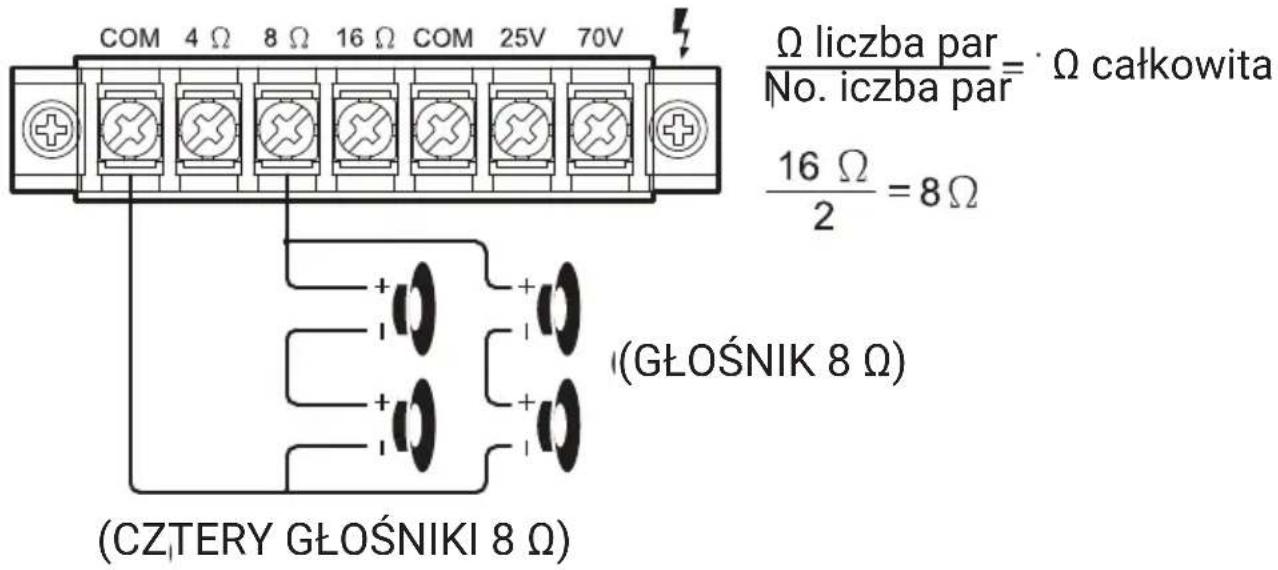 Pyle PCM30A - CZTERY GŁOŚNIKI POŁĄCZONE SZEREGOWO / POŁĄCZENIE RÓWNOLEGŁE - 1