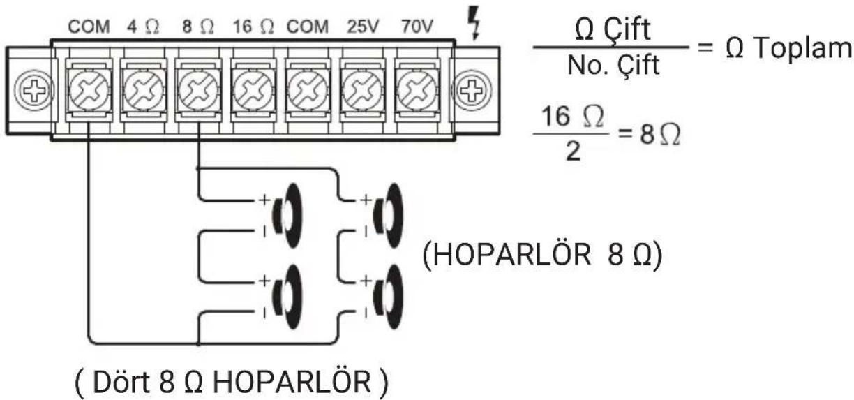 Pyle PCM30A - SİSTEM 4: Seri ve Paralel Dört Hoparlör - 1