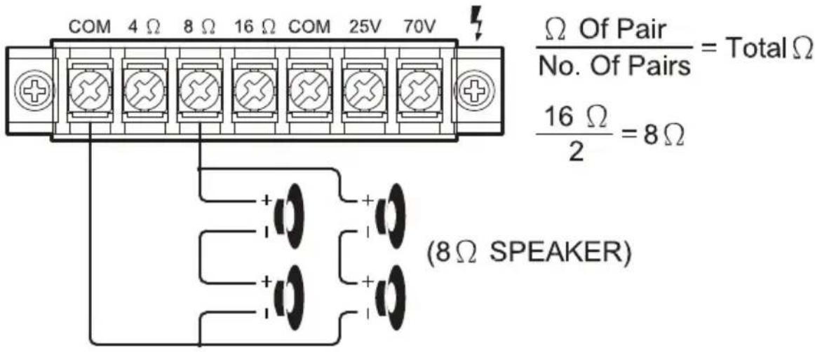 Pyle PCM30A - SYSTÈME 4 : Quatre enceintes en série et en parallèle - 1