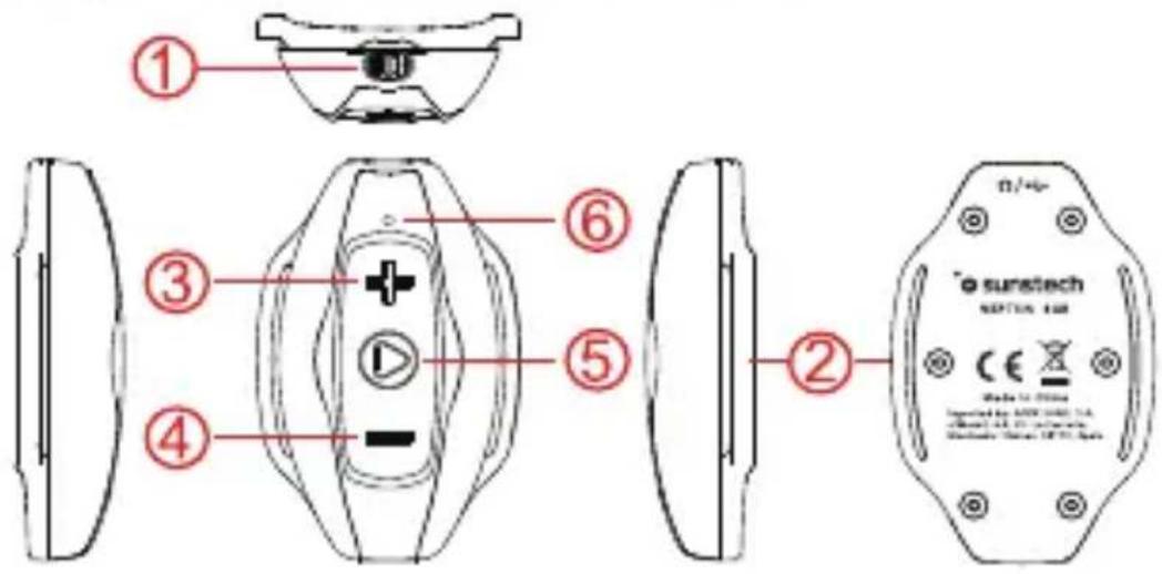 Sunstech Neptun - Apparence et commandes - 1