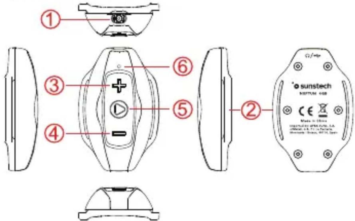 Sunstech Neptun - Aparência e Controles - 1