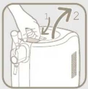 SEB YY2796FD - Installer le fût "Compatible Beertender" à l'intérieur du système - 1