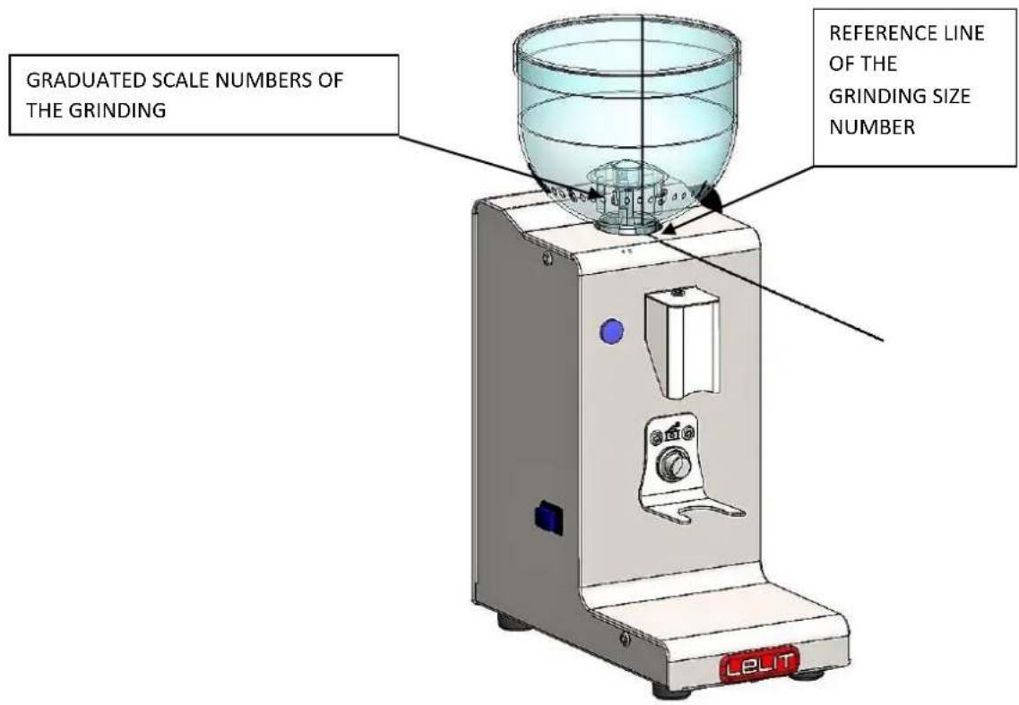 Lelit Fred - Regulation of the micrometric grinding: - 1