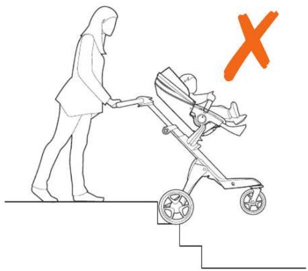 STOKKE Xplory New - WARNING! Proper use on stairs - 3
