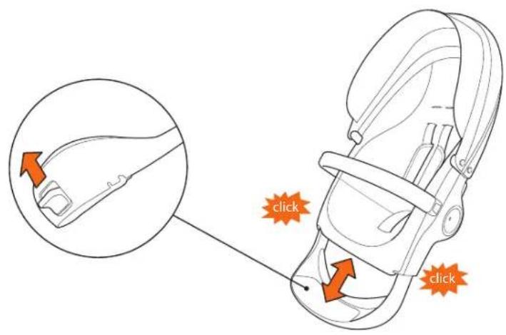 STOKKE Xplory New - Adjusting footboard - 1