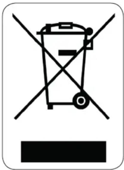 Warning sign with crossed-out trash bin and no text, indicating no waste or discharge