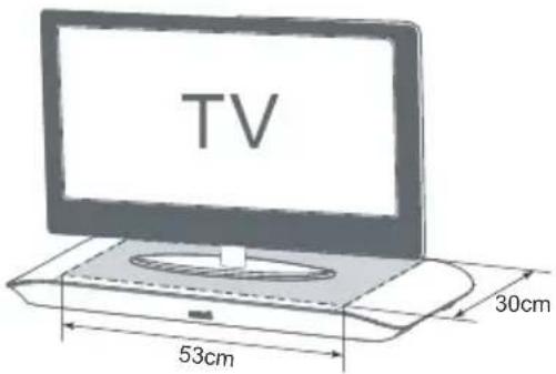 MAXELL MXSB252BT - Place TV on top - 2