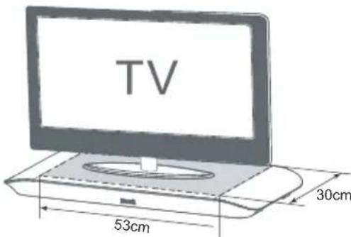 MAXELL MXSB252BT - Colocar el televisor en la parte superior - 1