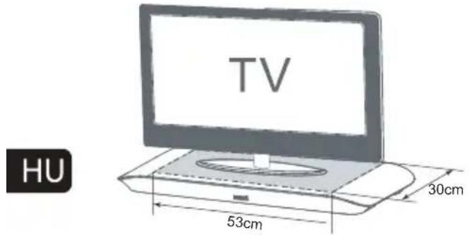 MAXELL MXSB252BT - Tévékészülék telepítése a készülékre - 1