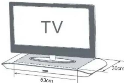 MAXELL MXSB252BT - Instalace televizoru na zařízení - 1