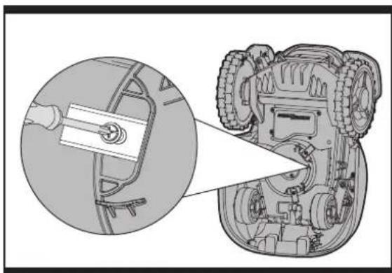 WORX Landlord M1200 i - B.Vymena nozov (Pozri Obr. K) - 1