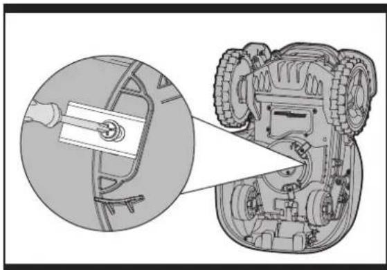 WORX Landlord M1200 i - Replace the blades (See Fig. K) - 1