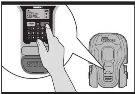 WORX Landlord M1200 i - Demarrage et arrêt au cours du travail (Voir Fig. D, E) - 2