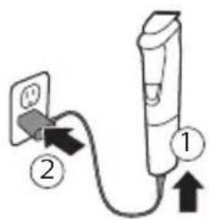 PHILIPS Multigroom MG5720 - Charge avec le bloc d'alimentation - 1