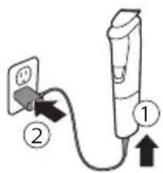 PHILIPS Multigroom MG5720 - Charging with the supply unit - 1