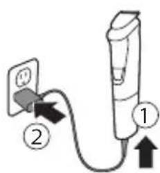 PHILIPS Multigroom MG5720 - Carga con la unidad de alimentación - 1