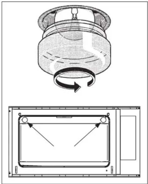 Fulgor Milano CO 9014 TC X - Replacing the oven light - 1