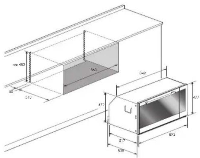 Fulgor Milano CO 9014 TC X - Einbau des Backofens - 2