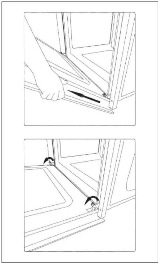 Fulgor Milano CO 9014 TC X - Removing the oven door - 1
