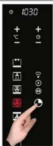 Fulgor Milano CO 9014 TC X - Programación del temporizador: cocción aplazada - 3