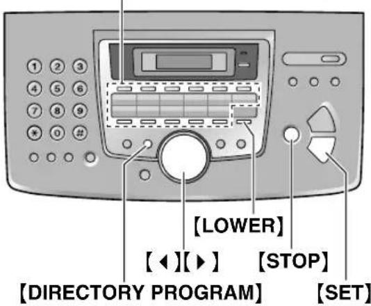 PANASONIC KXFL511BL - Mise en mémoire des noms et numérios de téléphone dans la numérotation "une touche" - 1