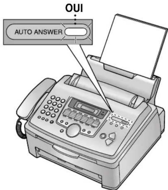 PANASONIC KXFL511BL - Réception automatique d'une télécopie - 1