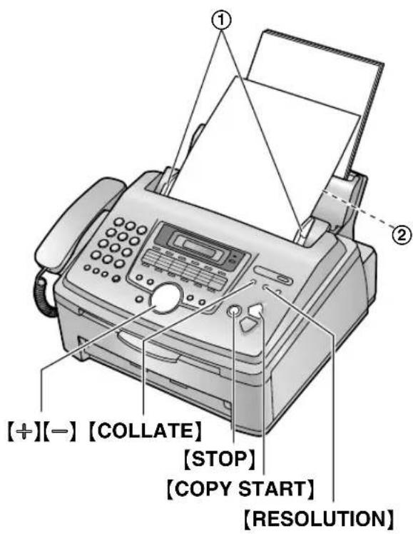 PANASONIC KXFL511BL - RÉalisér une photocopie - 1