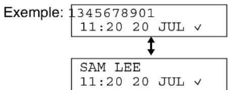 PANASONIC KXFL511BL - Modification de l'affichage des informations sur l'aggellant - 1