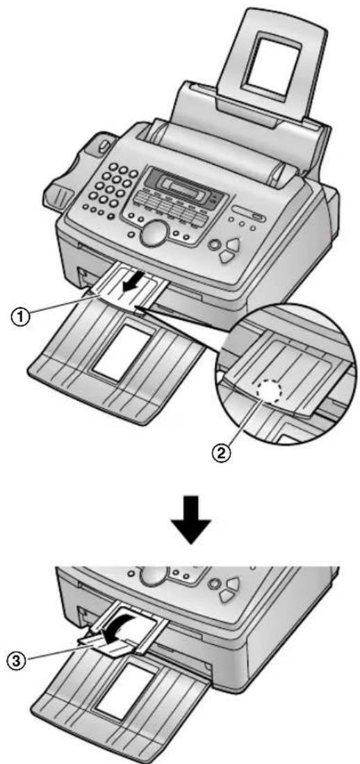 PANASONIC KXFL511BL - Réceptacle de documents - 1