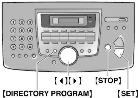 PANASONIC KXFL511BL - Mise en mémoire des noms et des numérios de téléphone dans le réseau de navigation - 1