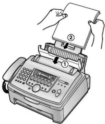 PANASONIC KXFL511BL - Si le papier d'enregistrement n'a pas eté correctement introduit dans l'appareil - 1