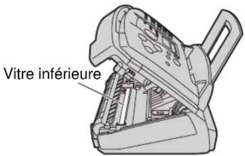 Vitre inférieure