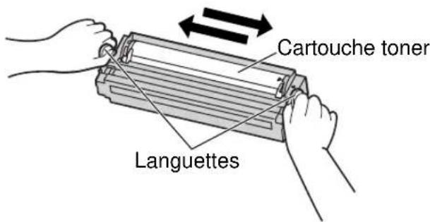 Cartouche toner Languettes