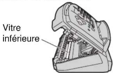 Vitre inférieure