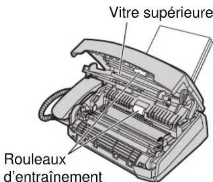 Vitre supérieure Rouleaux d'entraînement