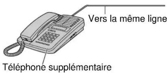 Vers la même ligne Téléphone supplémentaire