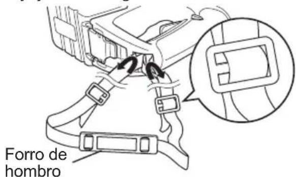 PANASONIC EY7880 - Instalación de la correa al hombro PRECAUCIÓN: - 1