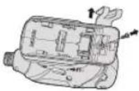 PANASONIC EY75A2 - Vyölenkin käyttöpuolen muuttaminen - 1