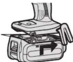 PANASONIC EY75A2 - Anbringen oder Abnehmen des Akkus - 1
