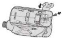 PANASONIC EY75A2 - Ändern der Befestigungs- seite des Riemenhakens - 2